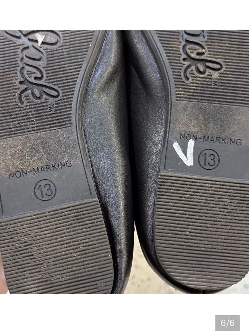 Cat & Jack Bow Ballet Flats bundle - Black and White size 13/1 - Picture 13 of 13
